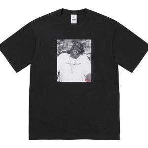 Men’s Supreme T-Shirt,  Supreme x Jordan x Biggie, Black, Large, NEW